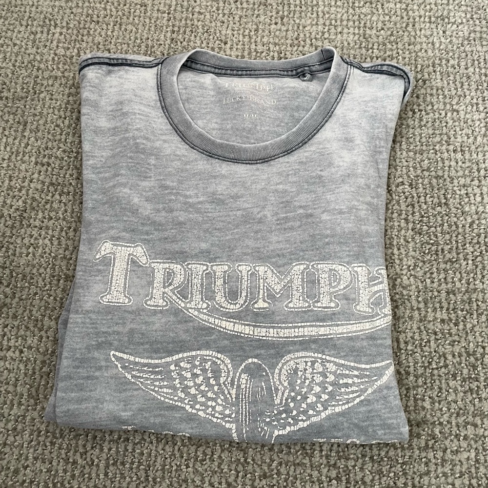 Lucky Brand Triumph Gray Graphic T-Shirt